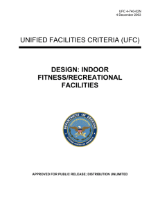UFC 4-740-02N Design: Indoor Fitness/Recreation Facilities