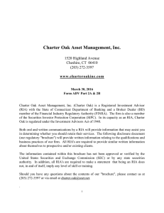 Charter Oak Asset Management, Inc.