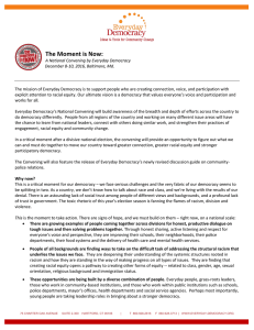 The Moment is Now - Everyday Democracy