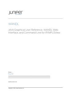 WANDL JAVA Graphical User Reference