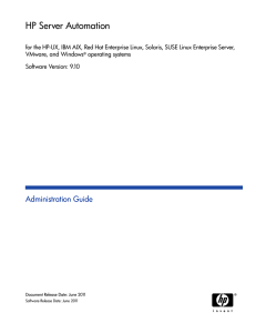 SA 9.10 Administration Guide