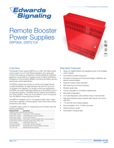 Remote Booster Power Supplies