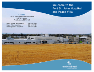 Welcome to the Fort St. John Hospital and Peace