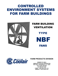 controlled environment systems for farm buildings