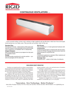 Continuous Ventilators - Rigid Global Buildings