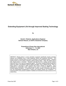 Extending Equipment Life through Improved Sealing