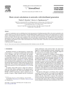 Short-circuit calculations in networks with distributed