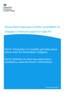 Government response to further consultation on changes to