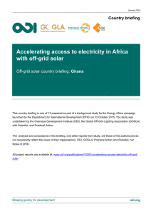 Accelerating access to electricity in Africa with off