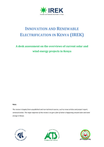 Solar and Wind Energy Projects Report