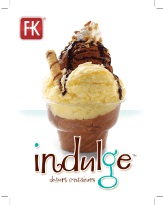 the Indulge product brochure