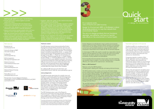 Document | PDF | 230KB Quick Start 3 Design for Environment