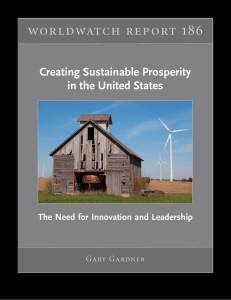 Creating Sustainable Prosperity in the United