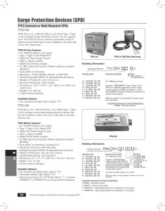 Surge Protection Devices (SPD)