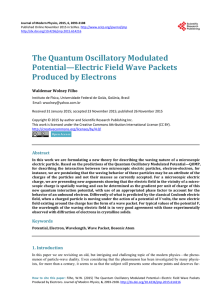 The Quantum Oscillatory Modulated Potential—Electric Field Wave