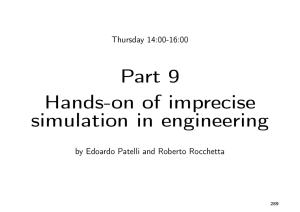 Part 9 Hands-on of imprecise simulation in engineering