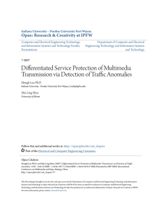 Differentiated Service Protection of Multimedia Transmission via