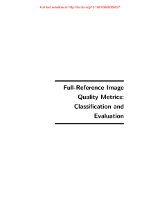 Full-Reference Image Quality Metrics