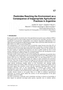 Pesticides Reaching the Environment as a Consequence of