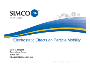 Electrostatic Effects on Particle Mobility