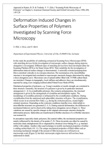 Deformation Induced Changes in Surface Properties of