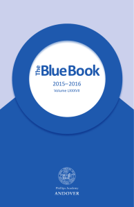 Blue Book - Phillips Academy