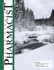 2015 Winter Journal - South Dakota Pharmacists Association