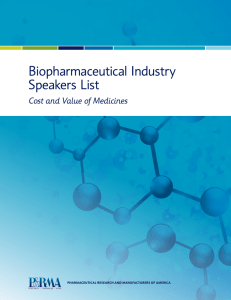 Biopharmaceutical Industry Speakers List