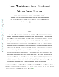 Green Modulations in Energy-Constrained Wireless