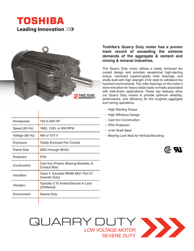 Quarry Duty Brochure