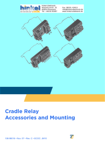 Cradle Relay Accessories and Mounting