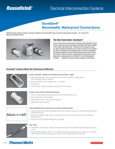 DuraGard(®) Nonmetallic Waterproof ConnectionsE18–E27