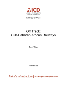 Off Track: Sub-Saharan African Railways