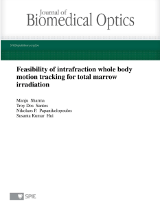 Feasibility of intrafraction whole body motion tracking for total