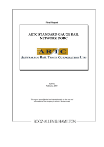 artc standard gauge rail network dorc