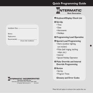 Quick Programming Guide