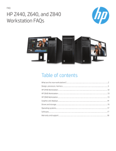 HP Z440, Z640 and Z840 Workstations FAQs