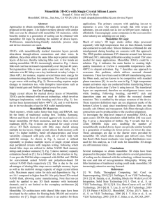 Monolithic 3D-ICs with Single Crystal Silicon Layers