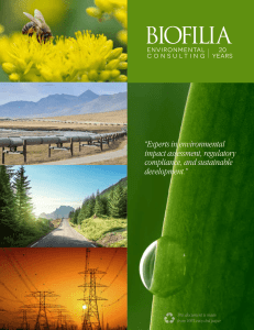 “Experts in environmental impact assessment, regulatory