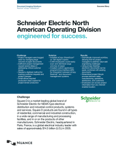 Schneider Electric North American Operating Division engineered