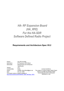 HA- RF Expansion Board