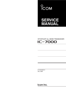 IC-7000 SERVICE MANUAL