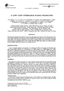 a low cost steerable radio-telescope