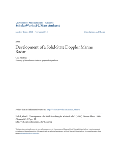 Development of a Solid-State Doppler Marine Radar