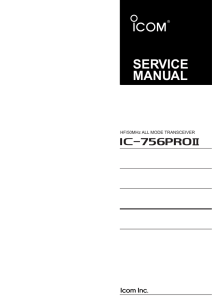 IC-756PRO II service manual
