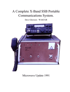 A Complete X-Band SSB Portable Transceiver - Ham