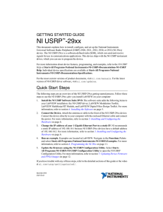 NI USRP 29xx Getting Started Guide