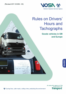 Rules on Drivers` Hours and Tachographs