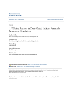 1/f Noise Sources in Dual-Gated Indium Arsenide - Purdue e-Pubs