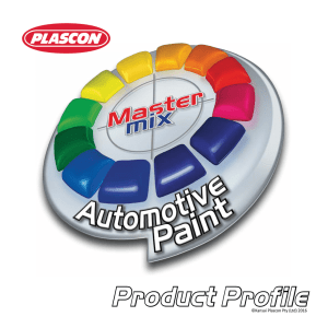 Product Profile - Plascon Automotive